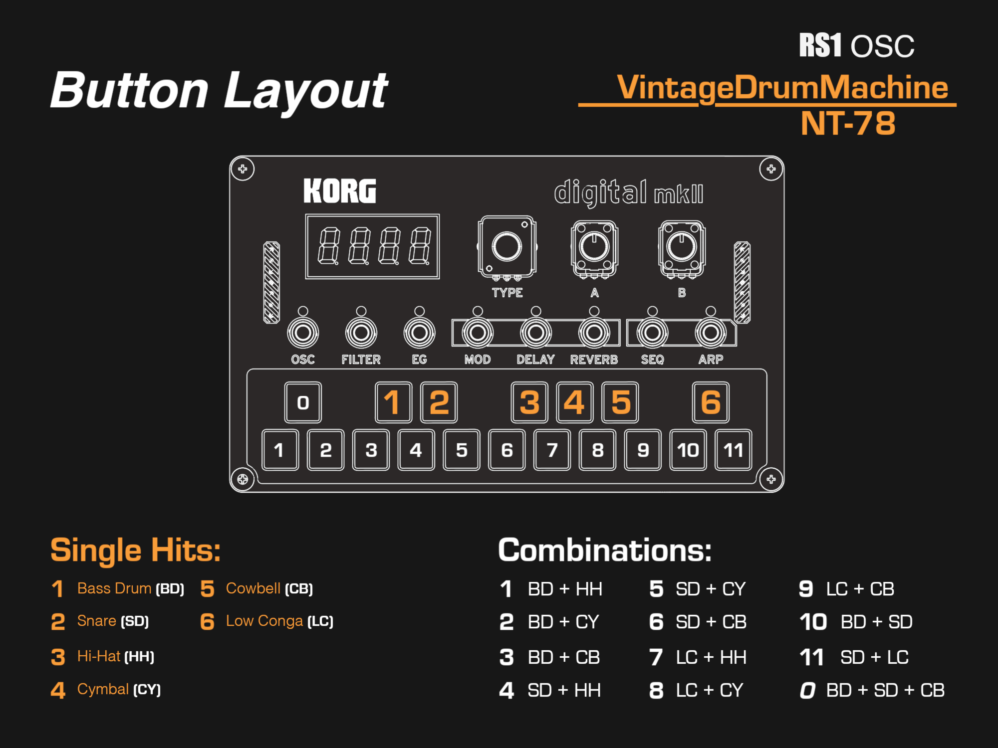 NT-78 Logue OSC layout and instructions